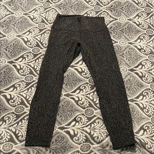 Lululemon Athletica Black Camouflage Leggings